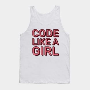 Code Like a Girl Tank Top